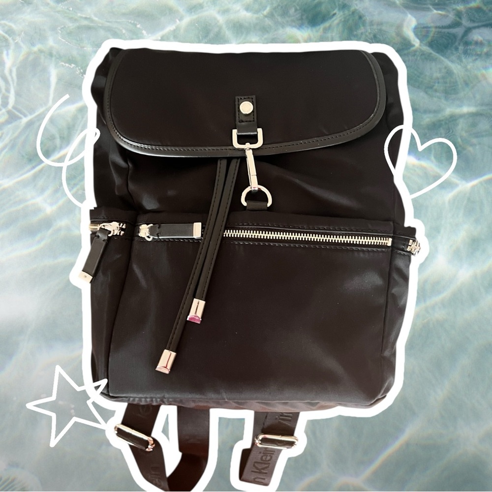 Stylish Calvin Klein Nylon Black Backpack